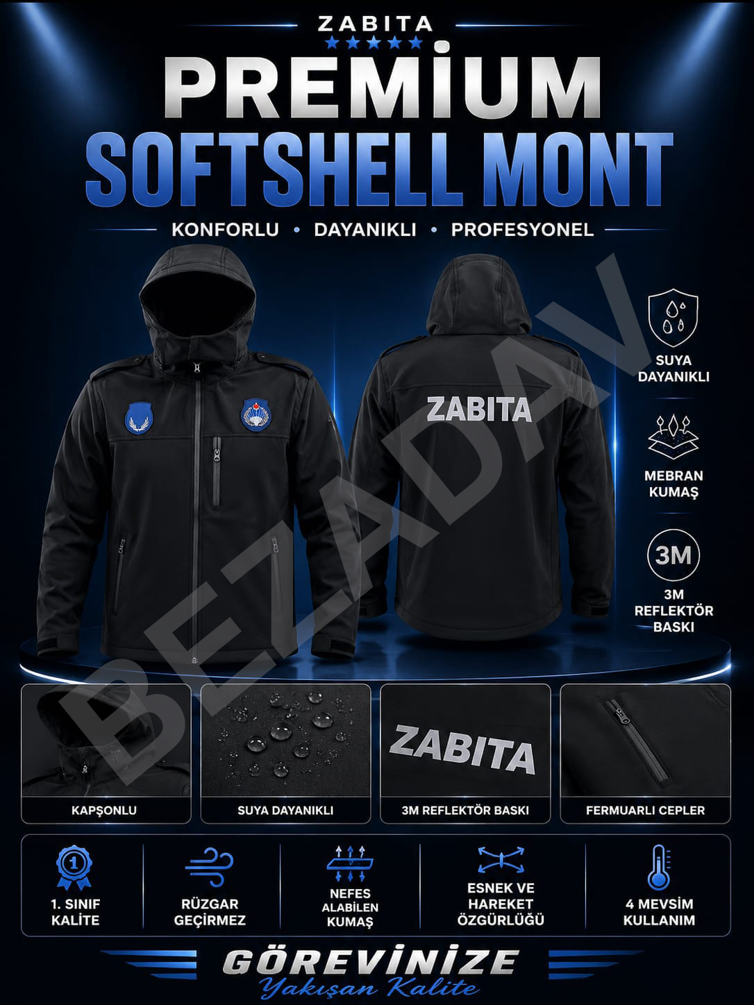 Zabıta Premium Softshell Mont