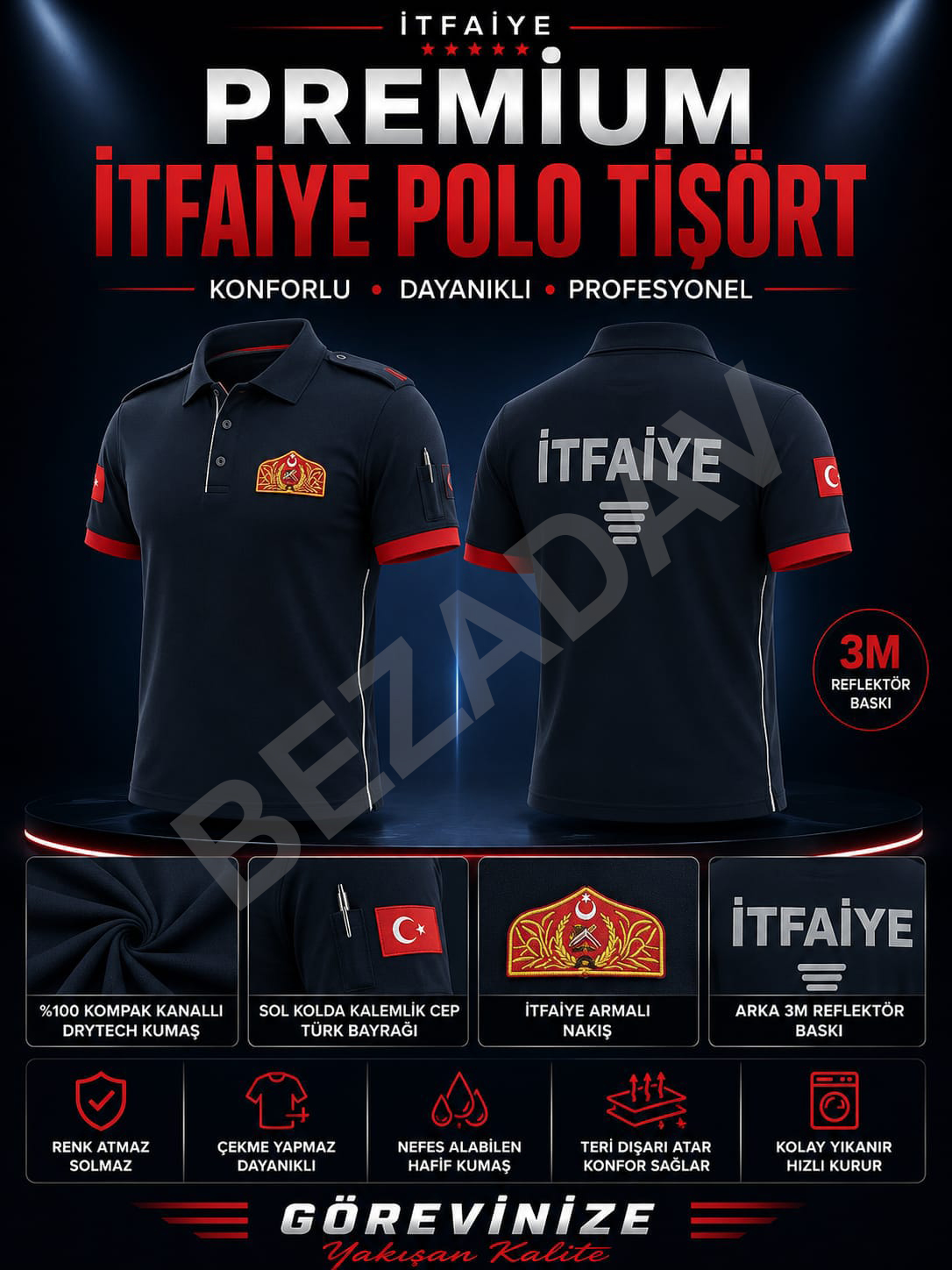 İtfaiye Polo Yaka Tişört