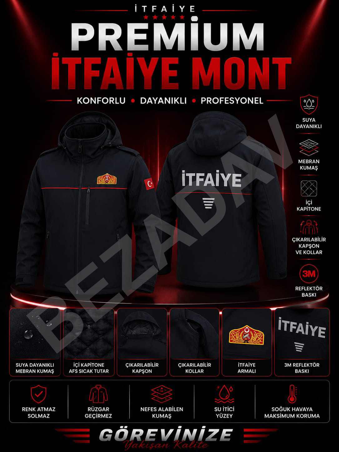 Premium İtfaiye Montu